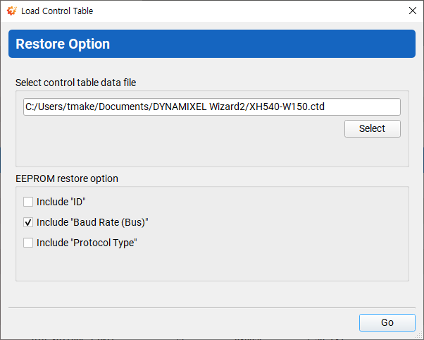DYNAMIXEL Wizard 2.0