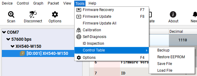 DYNAMIXEL Wizard 2.0