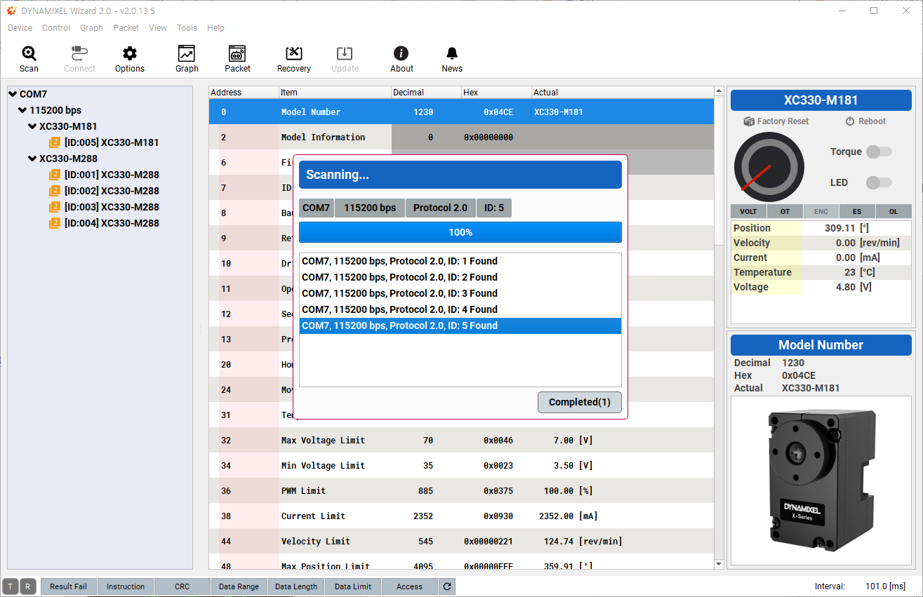 DYNAMIXEL Wizard 2.0