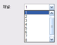 RC-100 채널 파라메터