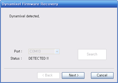 Dynamixel Wizard